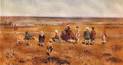 A.S.Stepanov: le cicogne volano - zhuravli  letjat - a questa immagine è collegata l'immagine ingrandita